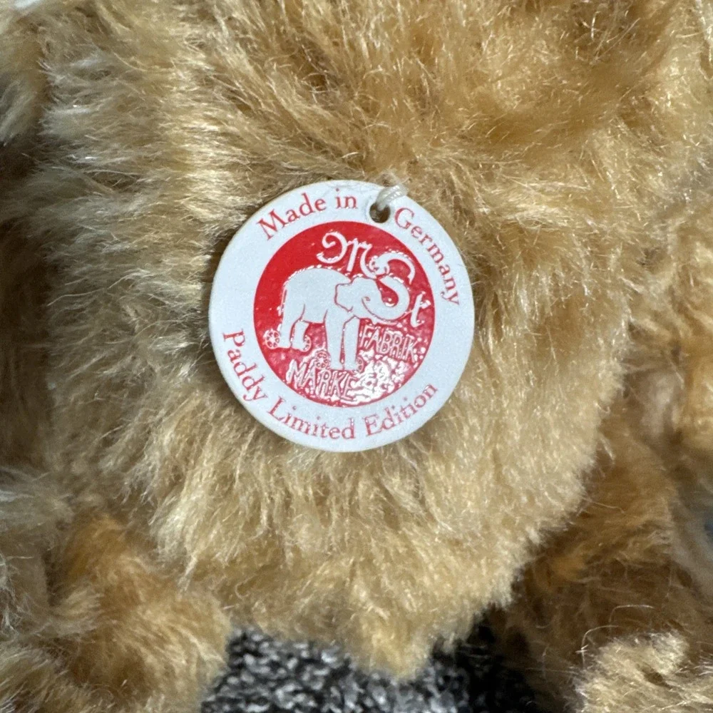 STEIFF COLLECTOR PADDDY GOLDEN MOHOIR GROWLER TEDDY BEAR 021015 LIMITED EDITION